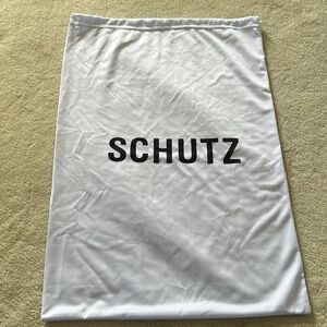 Schutz White Drawstring Dustbag